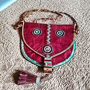 TUAREG Tribal Purse from Sahara Desert is leather